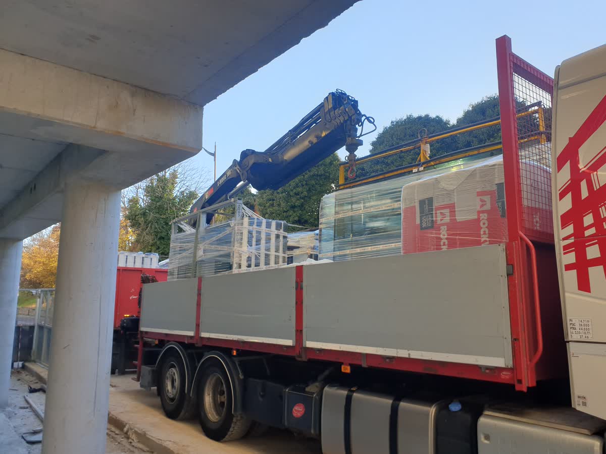 Zone stockage elements façade