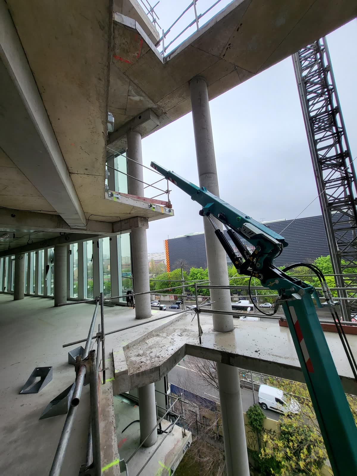 Levage interieur chantier