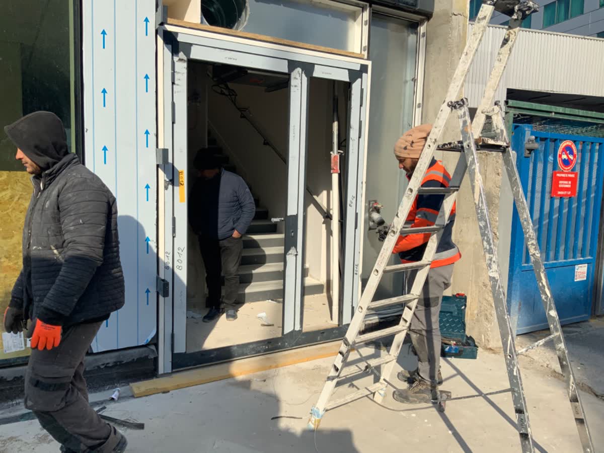 Pose menuiserie aluminium